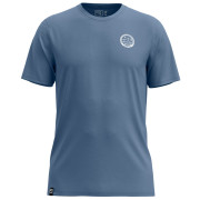 Muška majica Ortovox 185 Merino Mtn Badge T-Shirt plava Light Nunatak