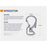 Karabiner Fenix Višenamjenski karabiner od titana Fenix ALB-20