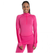 Ženska funkcionalna majica Icebreaker W ZoneKnit 260 LS Half Zip ružičasta Tempo/Electron Pink/Cb