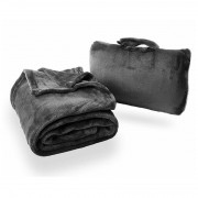 Deka za putovanje Cabeau Fold 'n Go Blanket crna Charcoal