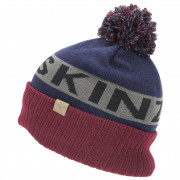 Zimska kapa SealSkinz Water Repellent Cold Weather Bobble Hat plava / crvena NavyBlue/Gray/Red