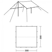 Cerada za šator Robens Tarp 3 x 3 m