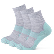 Čarape Zulu Merino Allseason 3-pack tirkizna / siva turquoise/grey