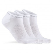 Čarape Craft Core Dry Shaftless 3-Pack bijela White