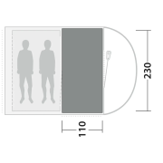 Tepisi za šator Outwell Cozy Carpet Sky 2