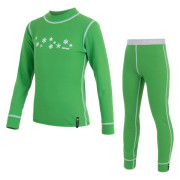 Dječji set Sensor Double Face triko+spodky vločk zelena Green