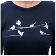 Ženska funkcionalna majica dugih rukava Sensor Merino Active Songbirds