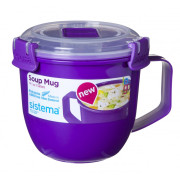 Šalica Sistema Small Soup Mug Color Ljubičasta