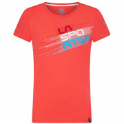 Ženska majica La Sportiva Stripe Evo T-Shirt W crvena Hibiscus