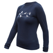 Ženska funkcionalna majica dugih rukava Sensor Merino Active Songbirds