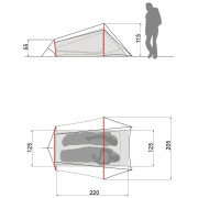 Izuzetno lagani šator Vaude Ultralight Lizard 2P