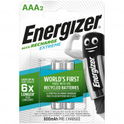 Baterija na punjenje Energizer AAA / HR03 - 800 mAh Extreme 2 pcs srebrena