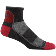Muške čarape Darn Tough 1715 1/4 Lightweight siva/crvena team dtv