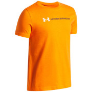 Dječja funkcionalna majica Under Armour UA B Logo Wordmark SS Outrageous Orange