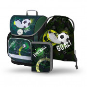 Set ruksaka Baagl Ergo SET 3 Fotbal zelena