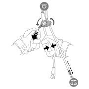 Jednostruka pupkovina za penjanje Petzl Dual Connect Adjust