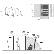 Obiteljski šator za 5 osoba Easy Camp Brimnes 5 Air