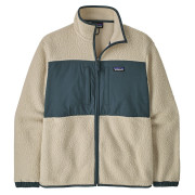 Muška dukserica Patagonia M's Retro Pile Patch Jkt bež/zelena Pelican