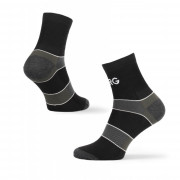 Muške čarape Warg Trail MID Wool crna/zelena BlackSedoZelenaBila