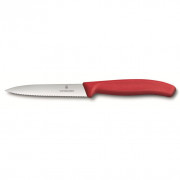 Nož za povrće Victorinox vlnitý 10 cm crvena red