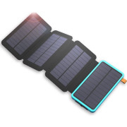 Solarni punjač AllPowers XD-SC-010-BBLU +powerbank crna Black