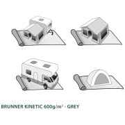 Tepih Brunner Kinetic 600 - 300x300 cm