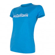 Ženska termo majica Sensor Merino Active PT Mountains plava Blue