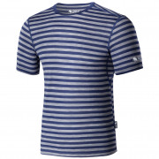 Muška majica Zulu Merino 160 Short Stripes plava/siva
