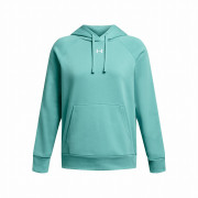 Ženska dukserica Under Armour Rival Fleece Hoodie svijetlo plava RadialTurquoise/White