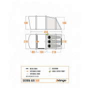 Obiteljski šator Vango Sierra Air 300