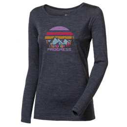 Ženska funkcionalna majica Progress Hela "Landscape" siva šedý melír
