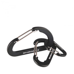 Karabiner LifeVenture Karabiners (3 Pack) crna