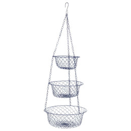 Organizator Bo-Camp Hanging baskets 3-level plava metal blue