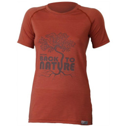 Ženska funkcionalna majica Lasting Back cigla