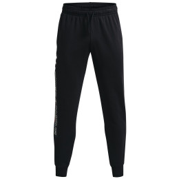 Muške hlače Under Armour Rival FLC Graphic Jogger crna