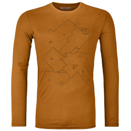 Muška majica Ortovox 185 Merino Tangram Ls M