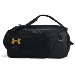 Sportska torba Under Armour Contain Duo MD BP Duffle crna Black/Metallic Gold