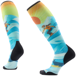 Čarape Smartwool Women's Ski Targeted Cushion Steep Days plava Serene Blue