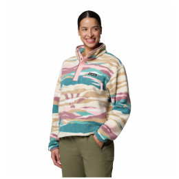 Ženska dukserica Columbia Helvetia™ II Printed Cropped Half Snap