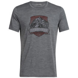 Muška majica Icebreaker Mens Tech Lite SS Crewe Everest Crest siva GritstoneHthr