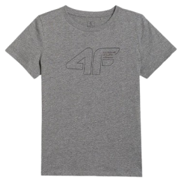 Dječja majica 4F Tshirt M2417 siva MIDDLE GREY MELANGE