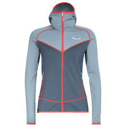 Ženska dukserica Salewa Puez 3 PL W FZ HDY siva 341 blue fog/0310