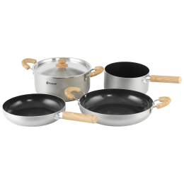 Set posuđa Outwell Feast Ceramic Set XL srebrena Black & Grey