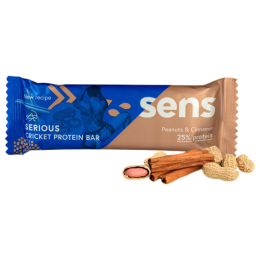 Energetska pločica Sens Cricket Protein Bar - Peanuts & Cinnamon