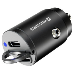 Auto adapter Swissten Car Charger 45W crna Black