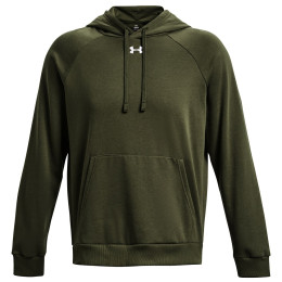 Muška dukserica Under Armour Rival Fleece Hoodie tamno zelena Marine OD Green / / White