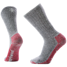 Čarape Smartwool Mountaineer Classic Edition Max Cushion crvena/siva BLACK
