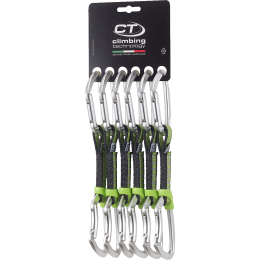 Karabiner za penjanje Climbing Technology Lime NY 12 cm silver 6 kom srebrena