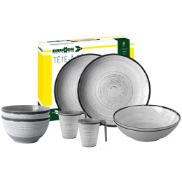 Set posuđa Brunner Tivoli Set tete-a-tete bijela/crna