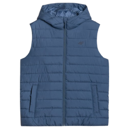 Muški prsluk 4F Vest Jacket M225 plava DENIM